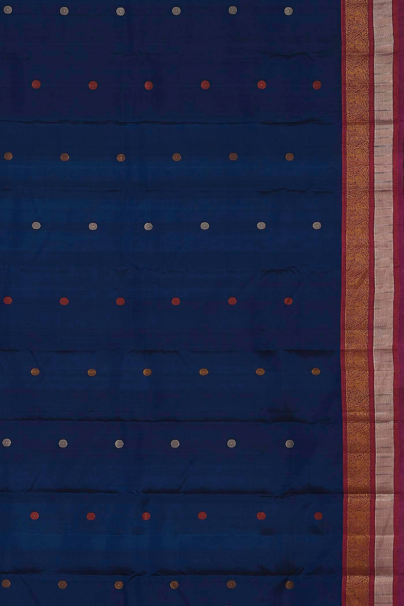 Blue Kanchipuram Silk Saree