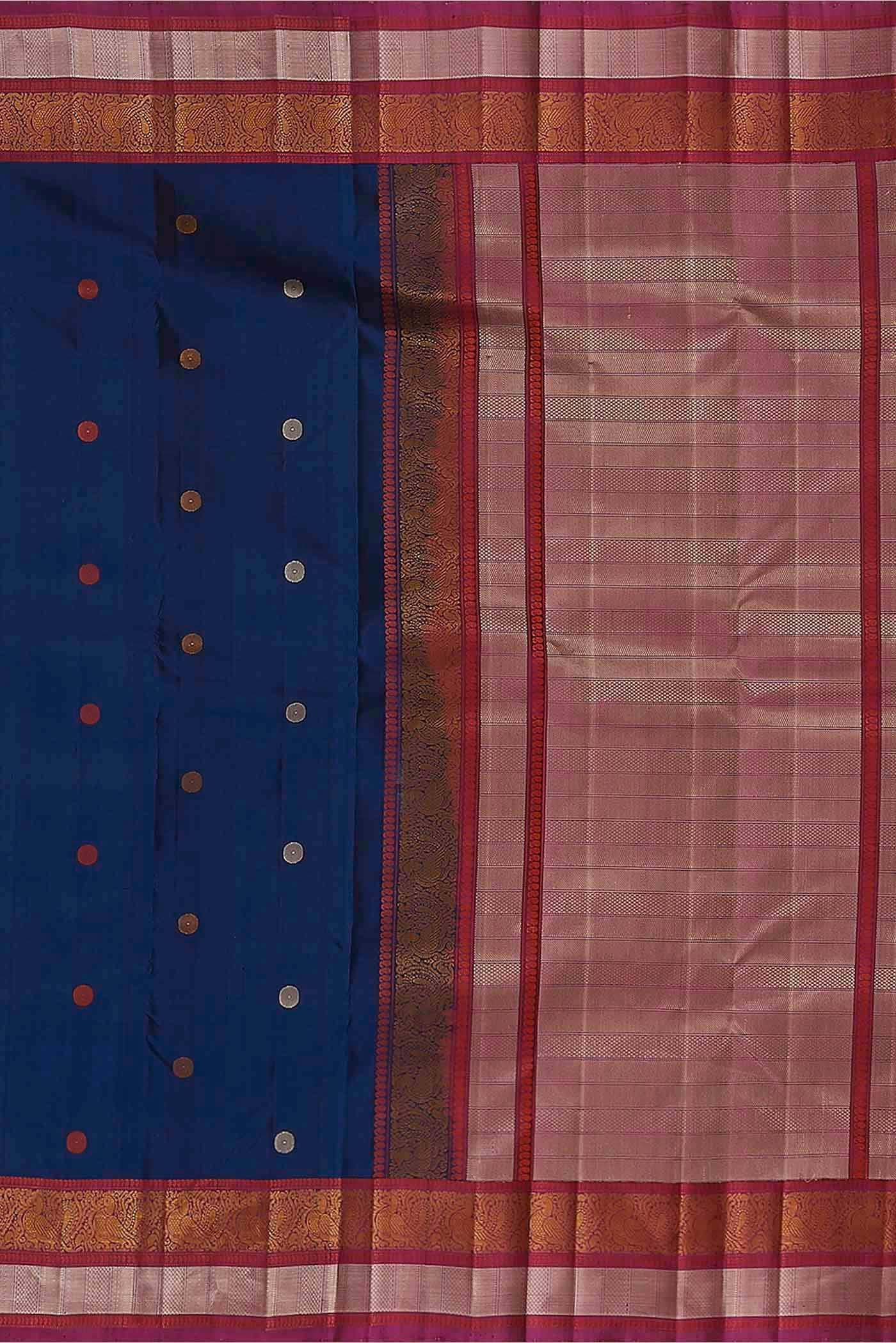Blue Kanchipuram Silk Saree