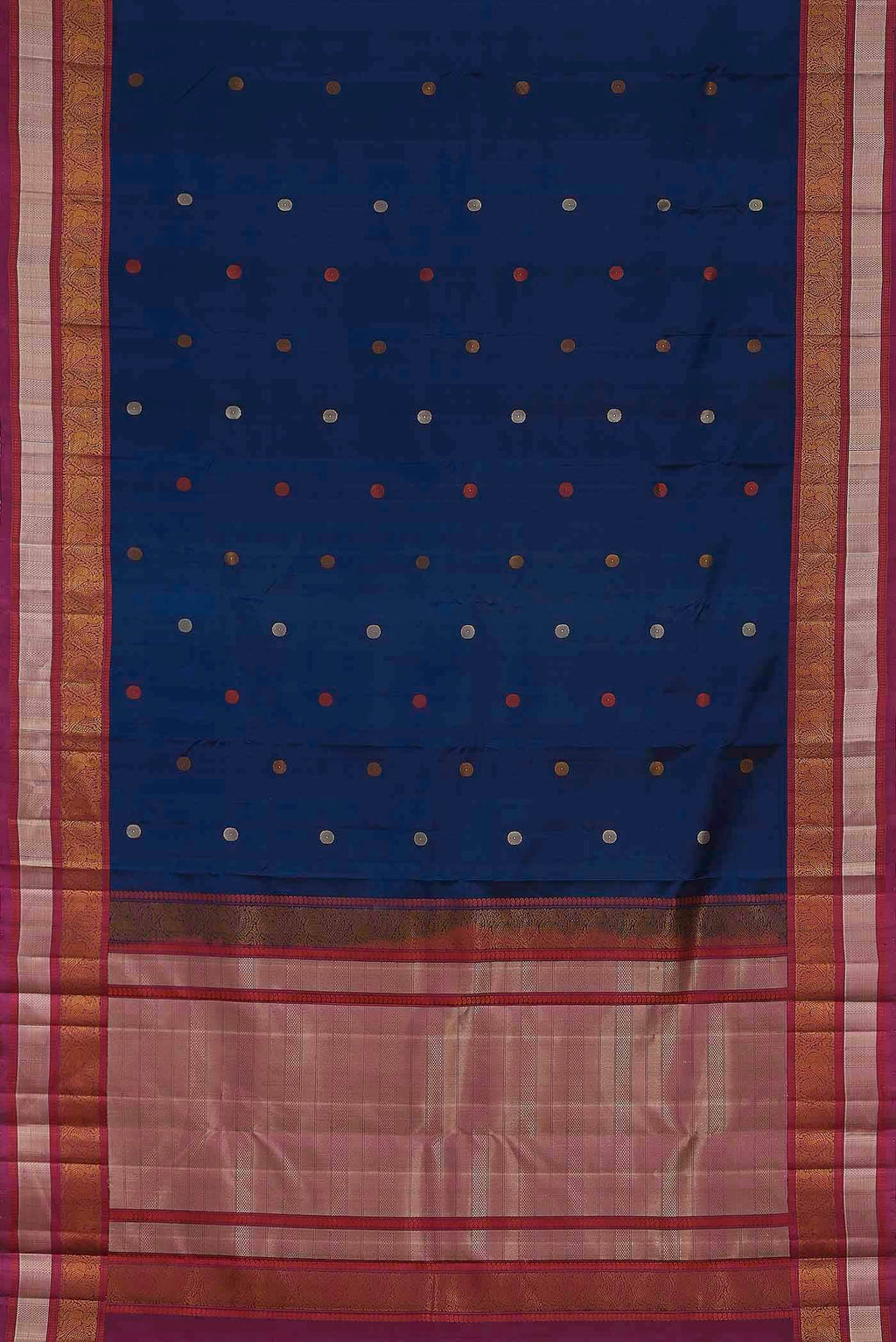 Blue Kanchipuram Silk Saree