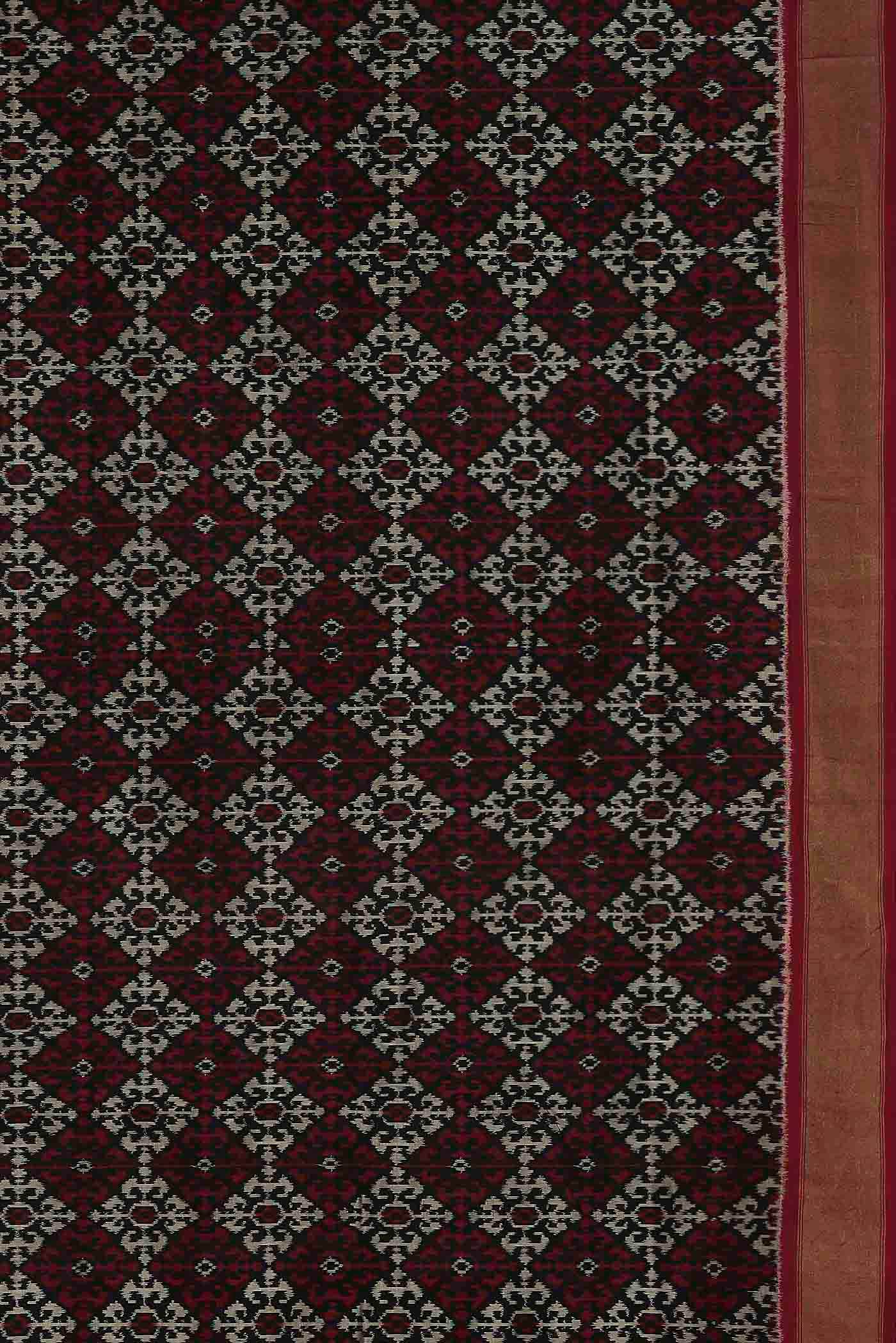 Black Pochampally Silk Saree
