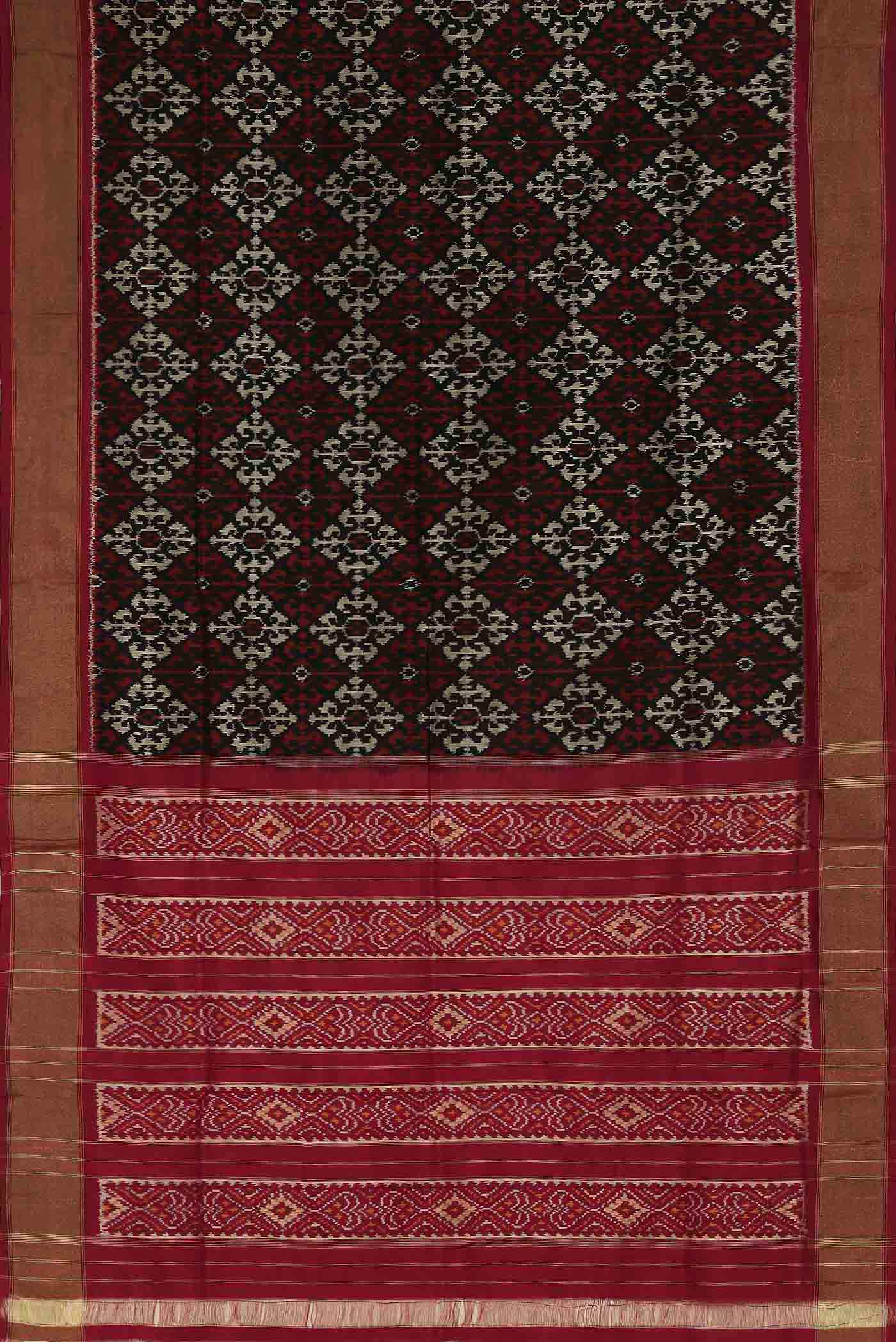 Black Pochampally Silk Saree