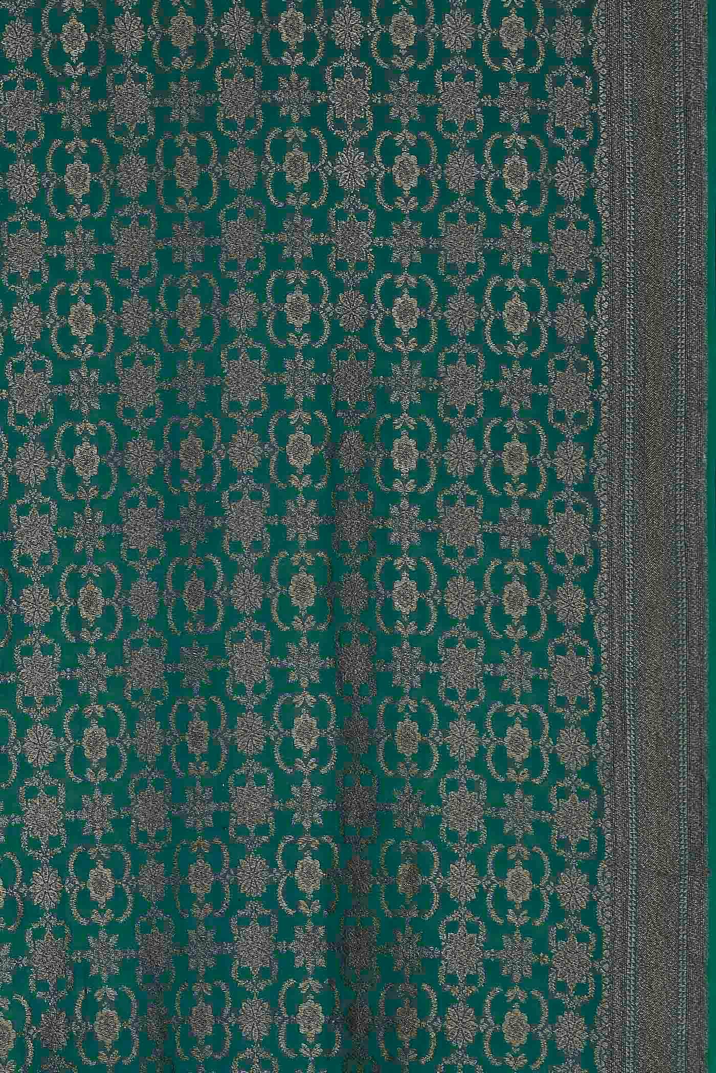 Blue Banarasi Georgette Saree