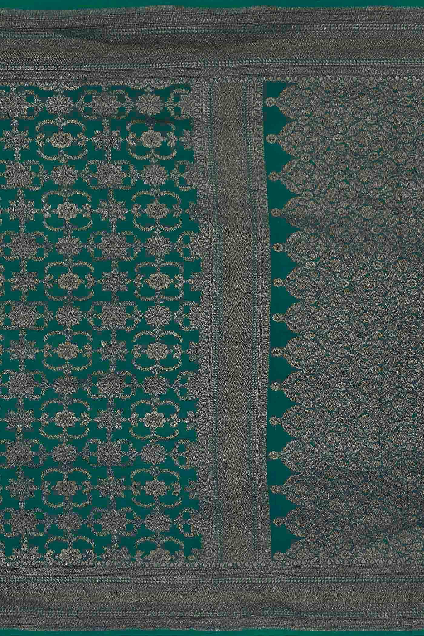 Blue Banarasi Georgette Saree