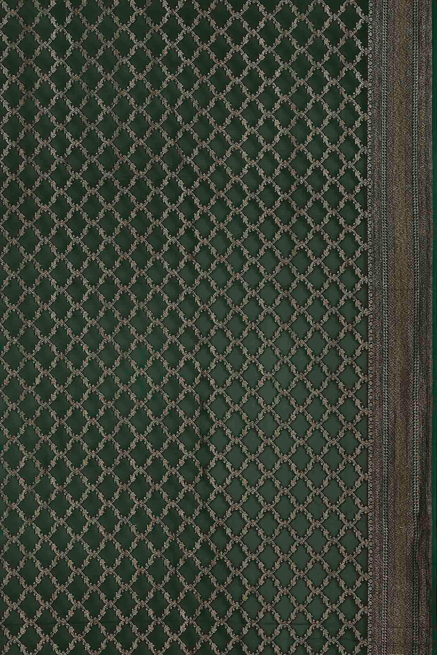 Green Banarasi Georgette Saree