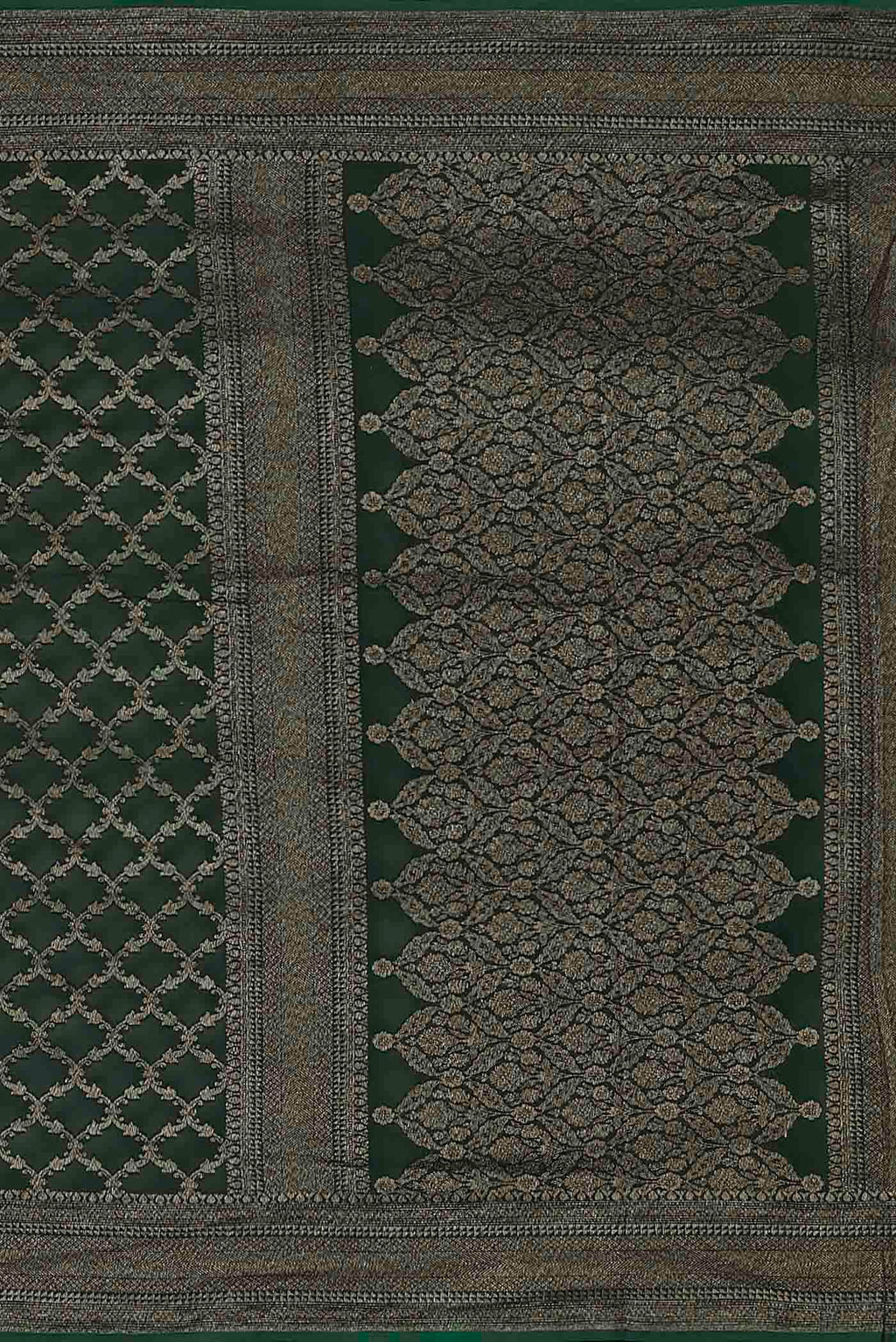 Green Banarasi Georgette Saree