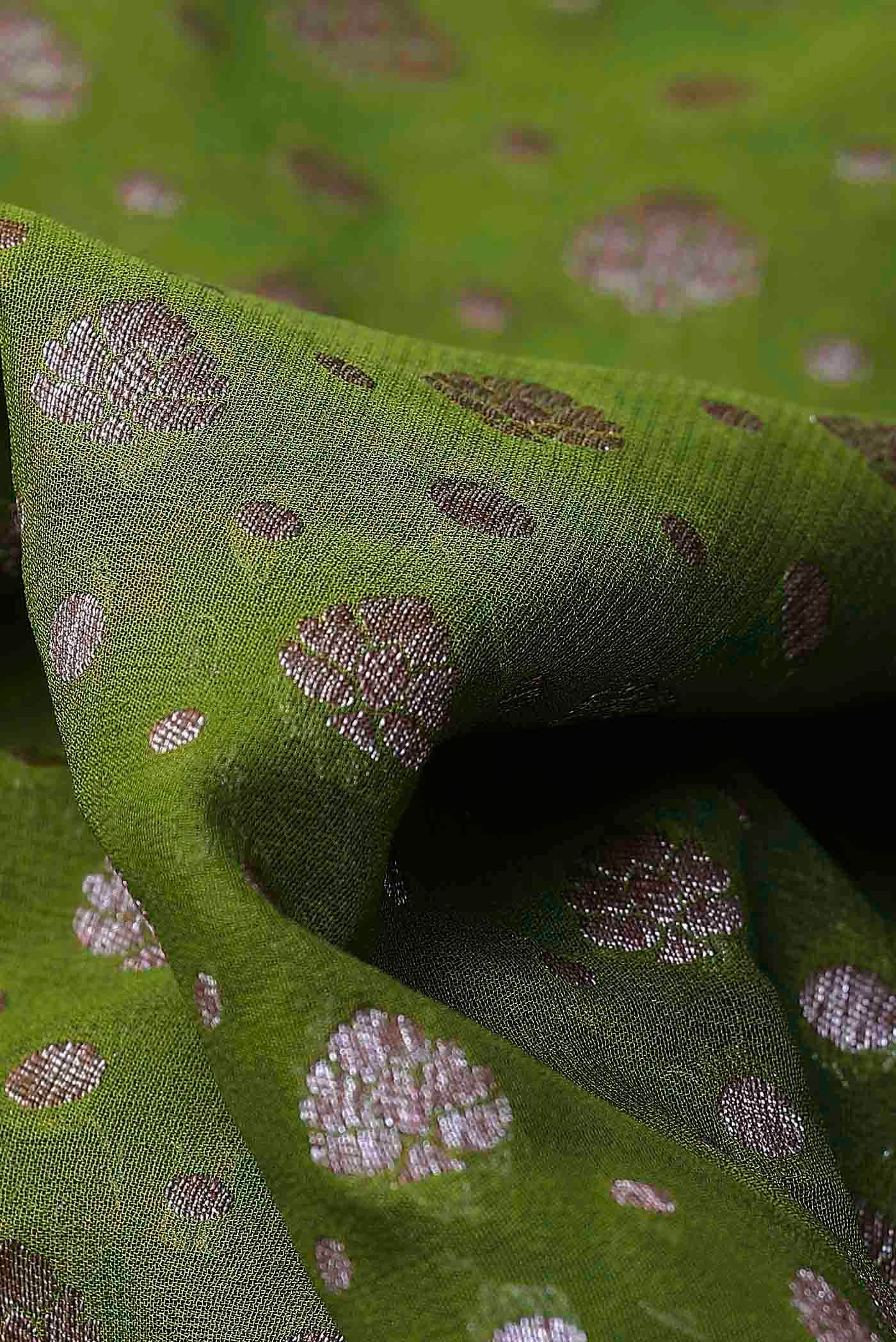 Green Banarasi Georgette Saree