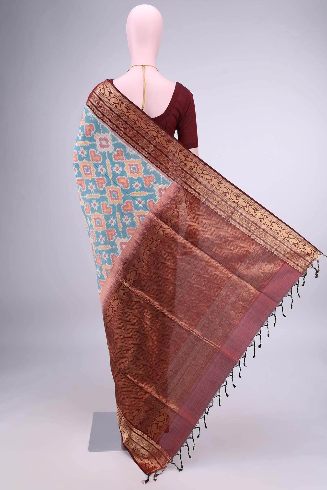 Light Blue Soft Silk Saree