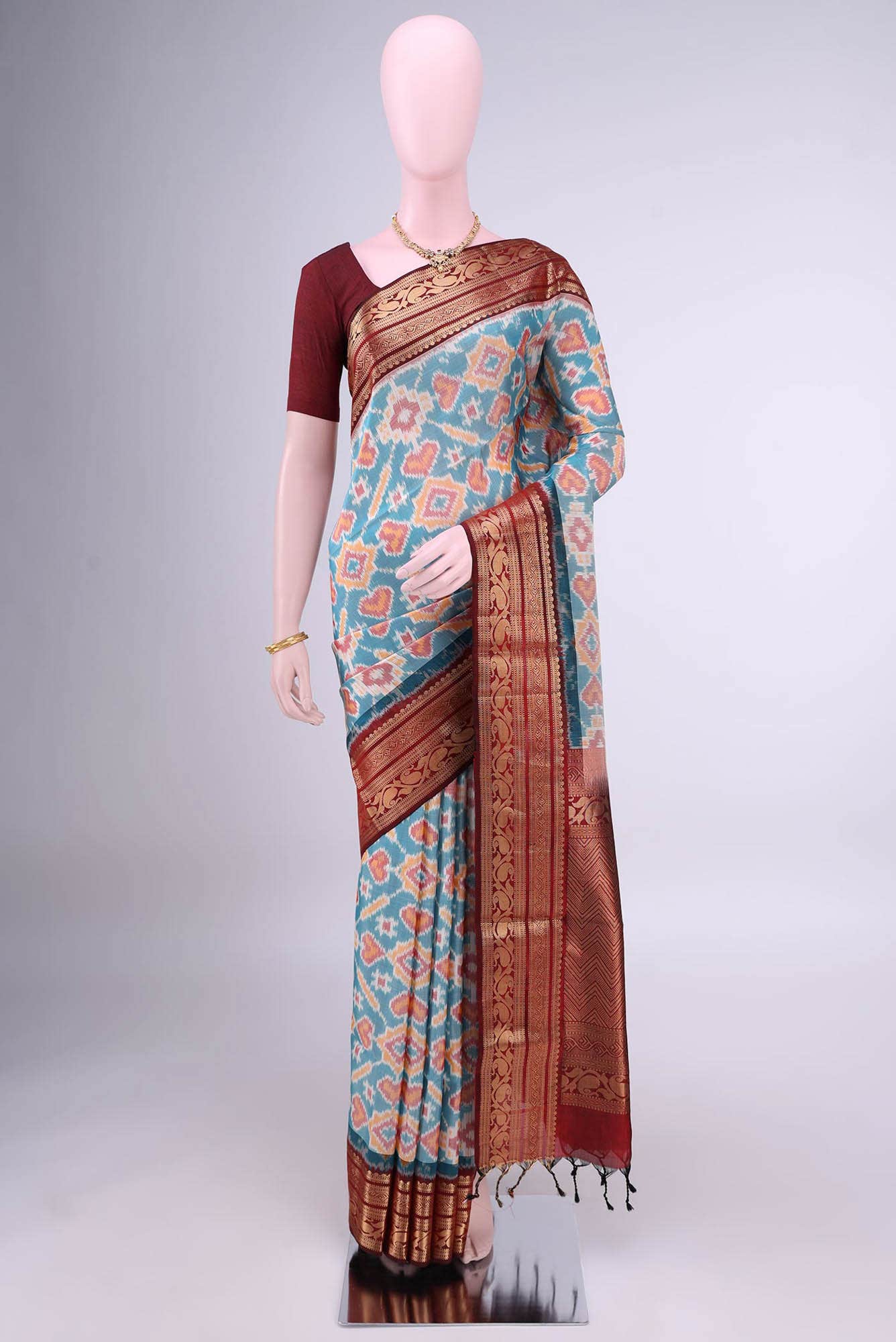 Light Blue Soft Silk Saree