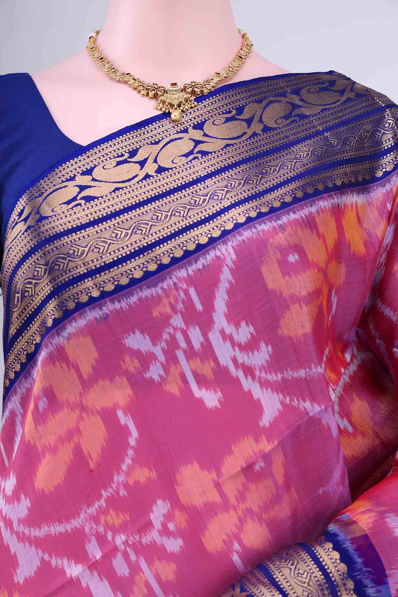 Light Magenta Soft Silk Saree