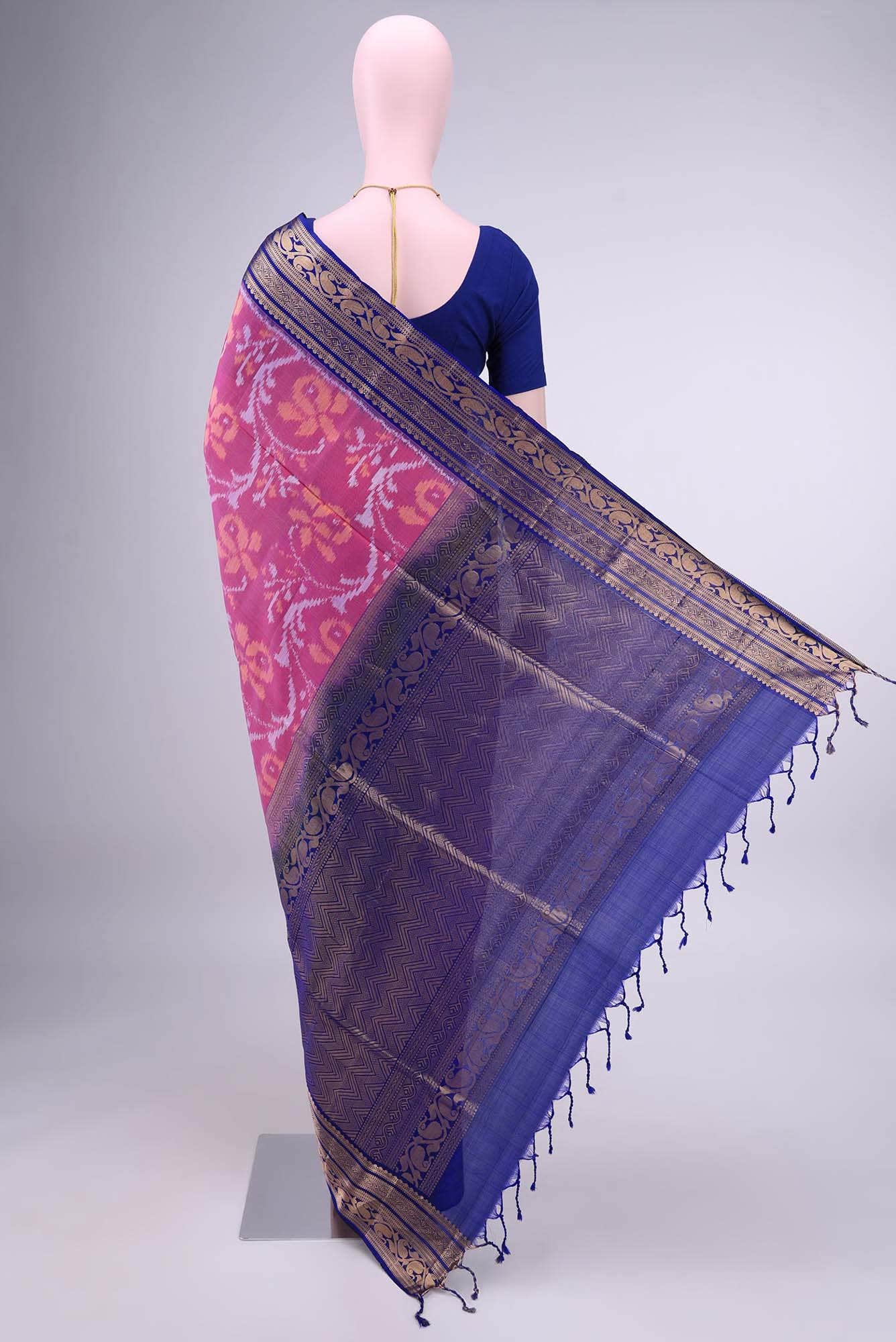 Light Magenta Soft Silk Saree