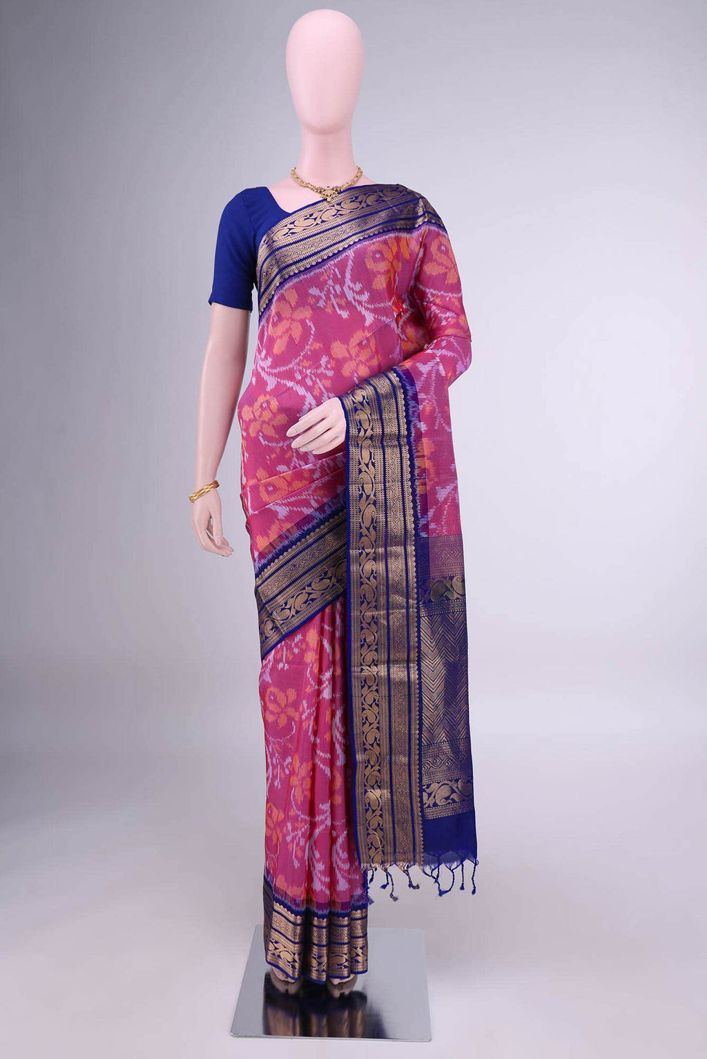 Light Magenta Soft Silk Saree
