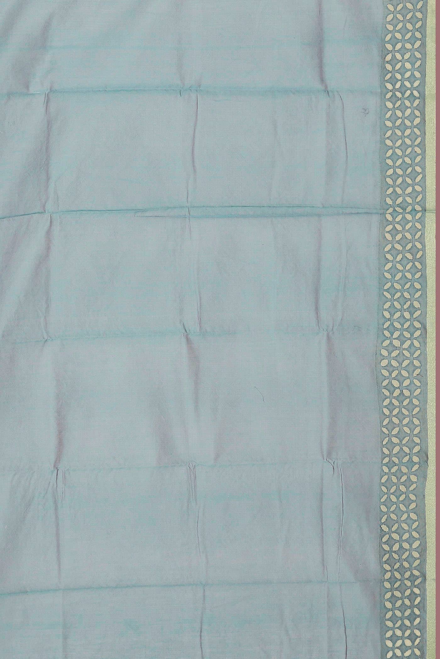 Light Blue Chanderi Silk Cotton Saree