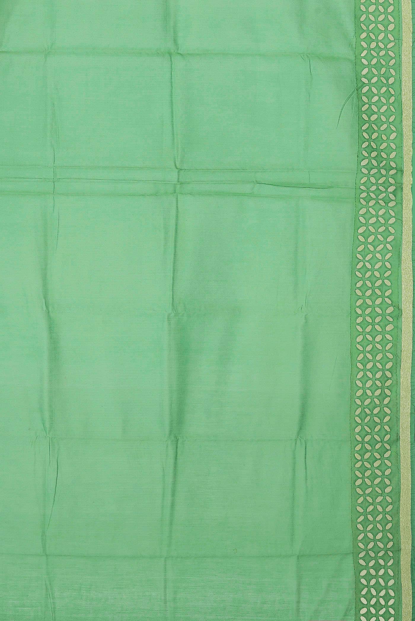 Green Chanderi Silk Cotton Saree