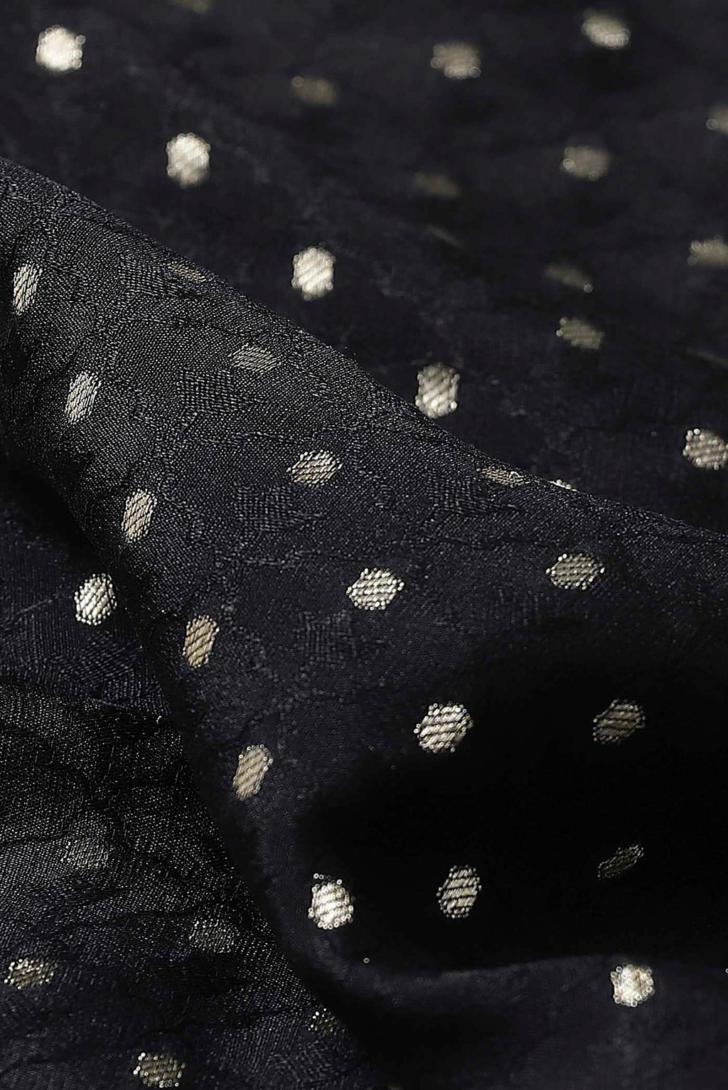 Black Mysore Crepe Saree