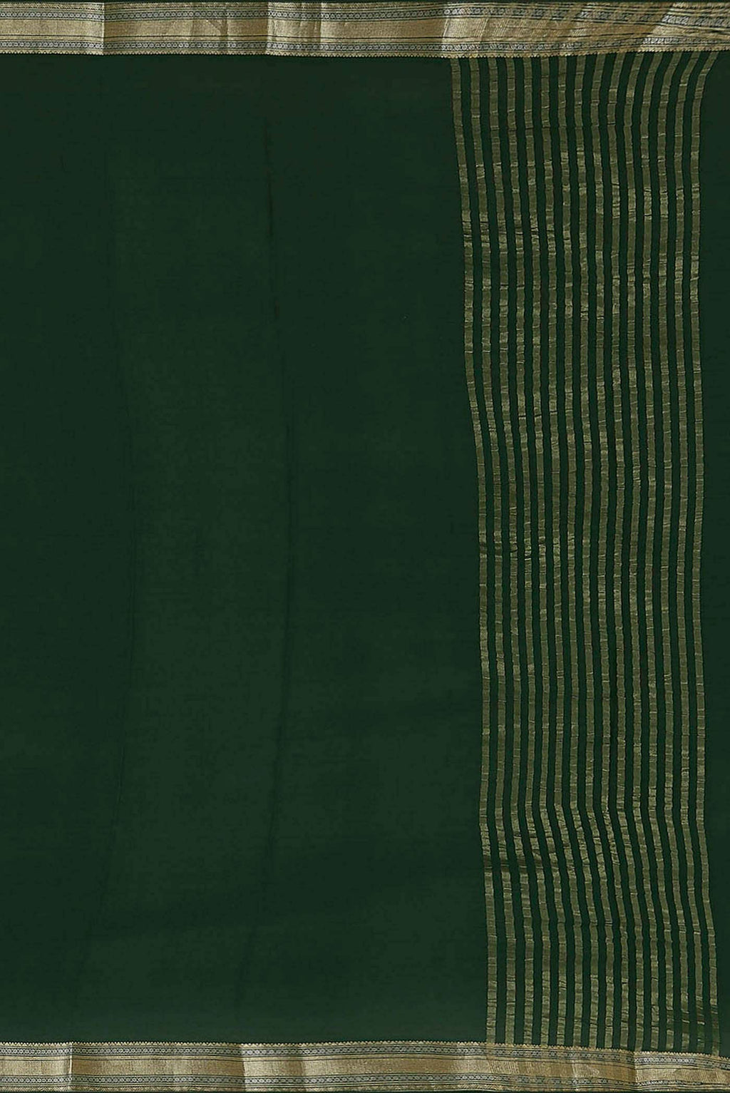 Green Mysore Crepe Saree