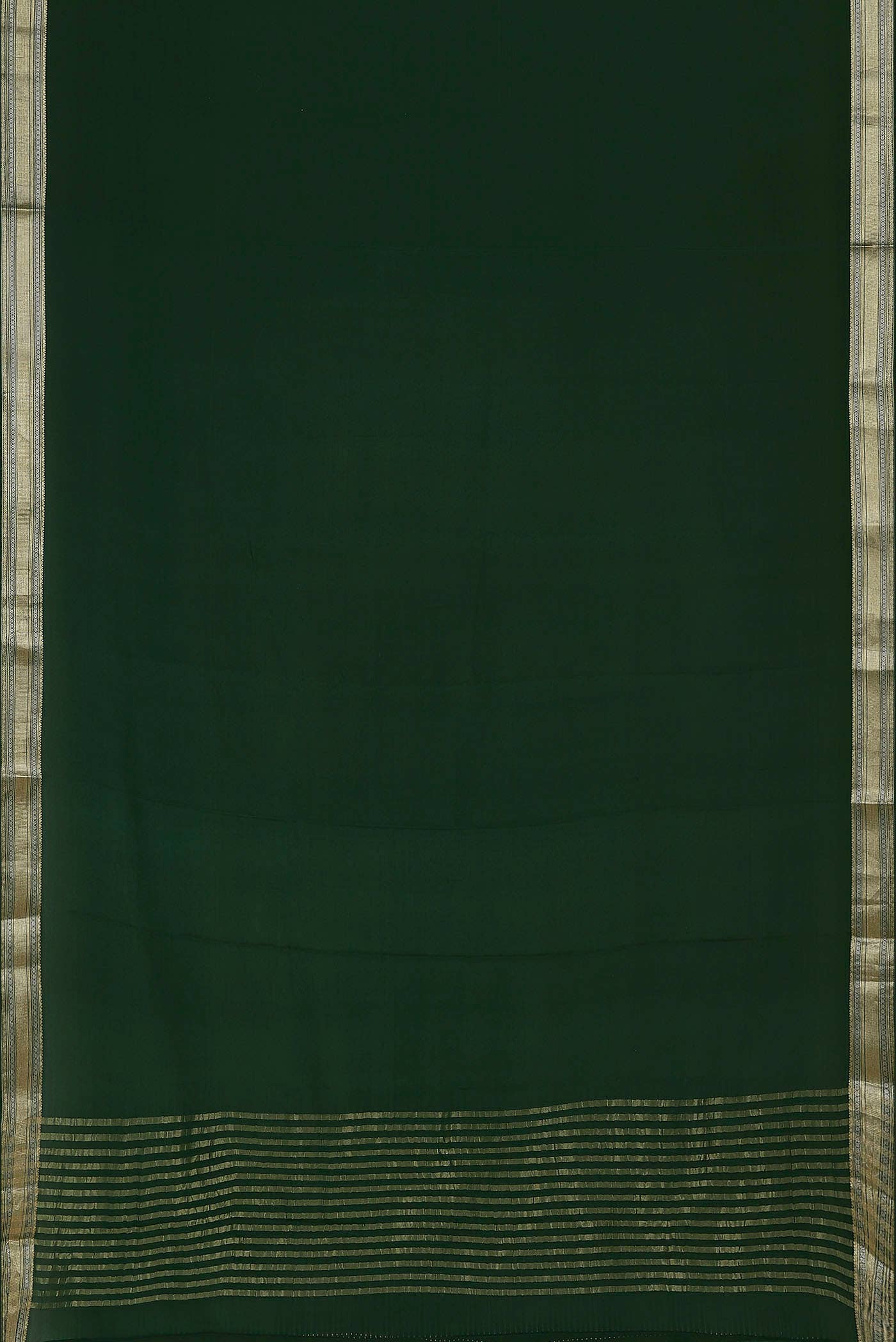 Green Mysore Crepe Saree