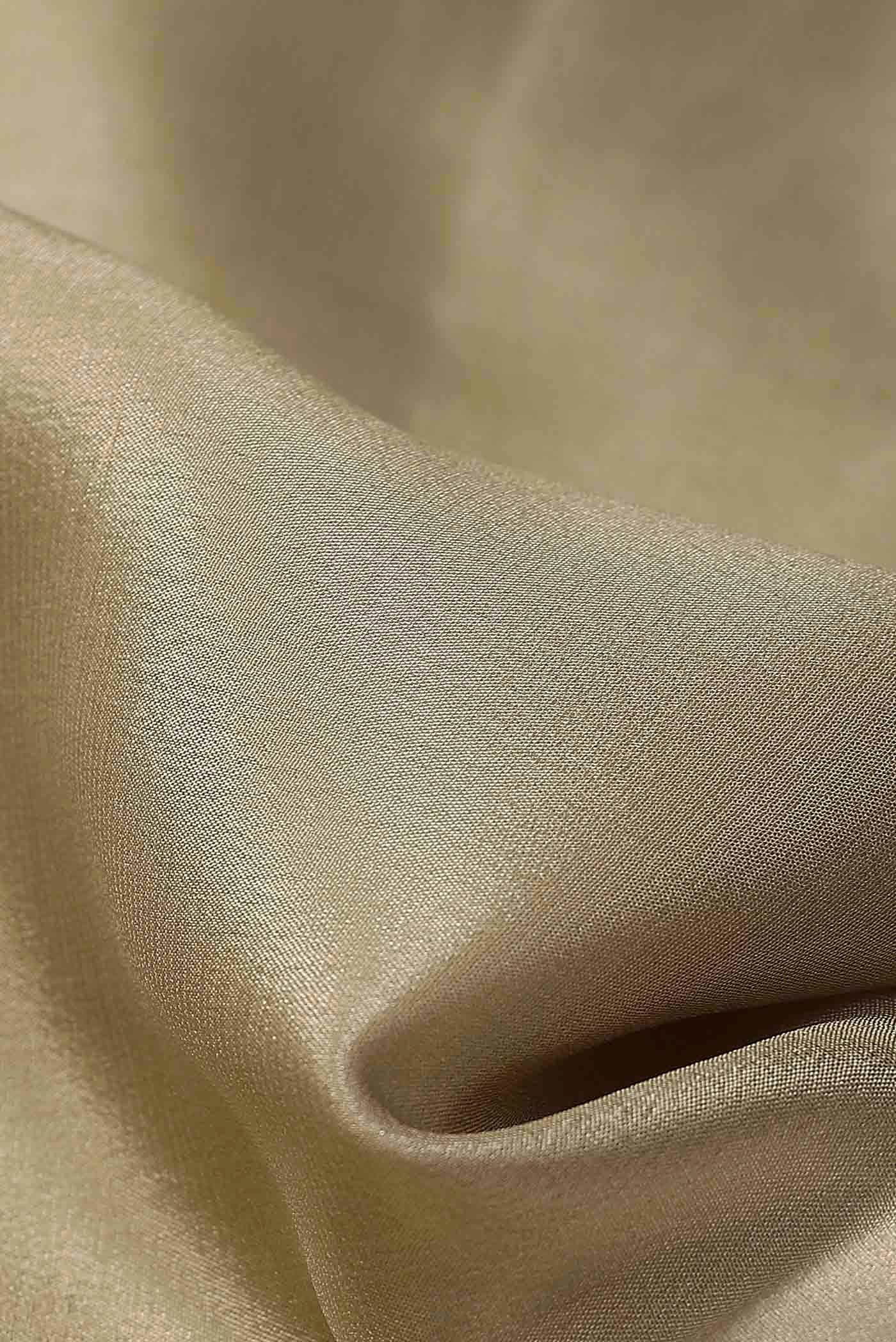Beige Mysore Crepe Saree