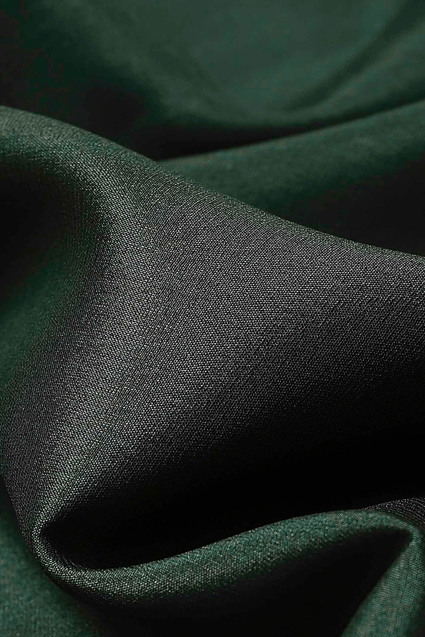 Green Mysore Crepe Saree