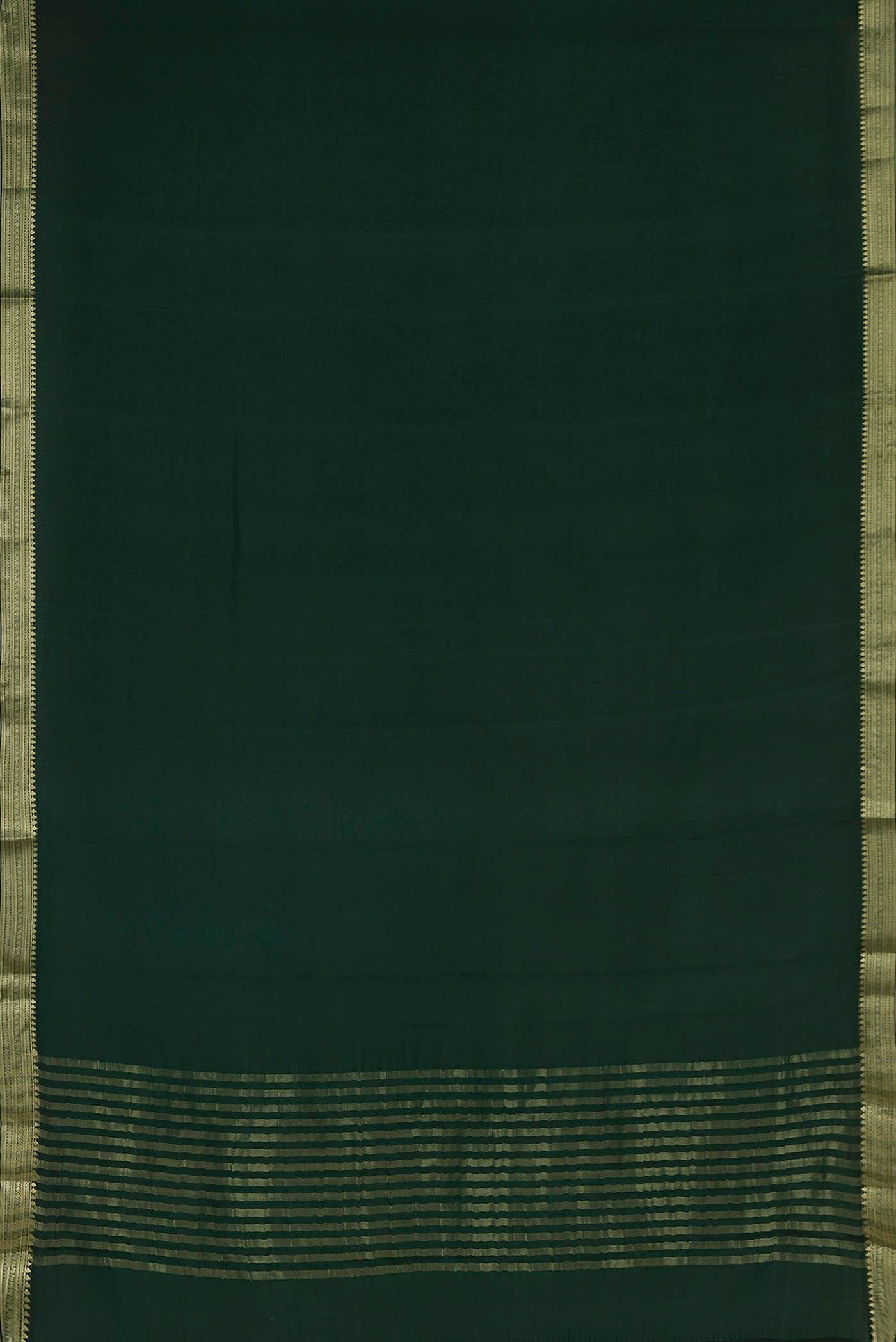 Green Mysore Crepe Saree