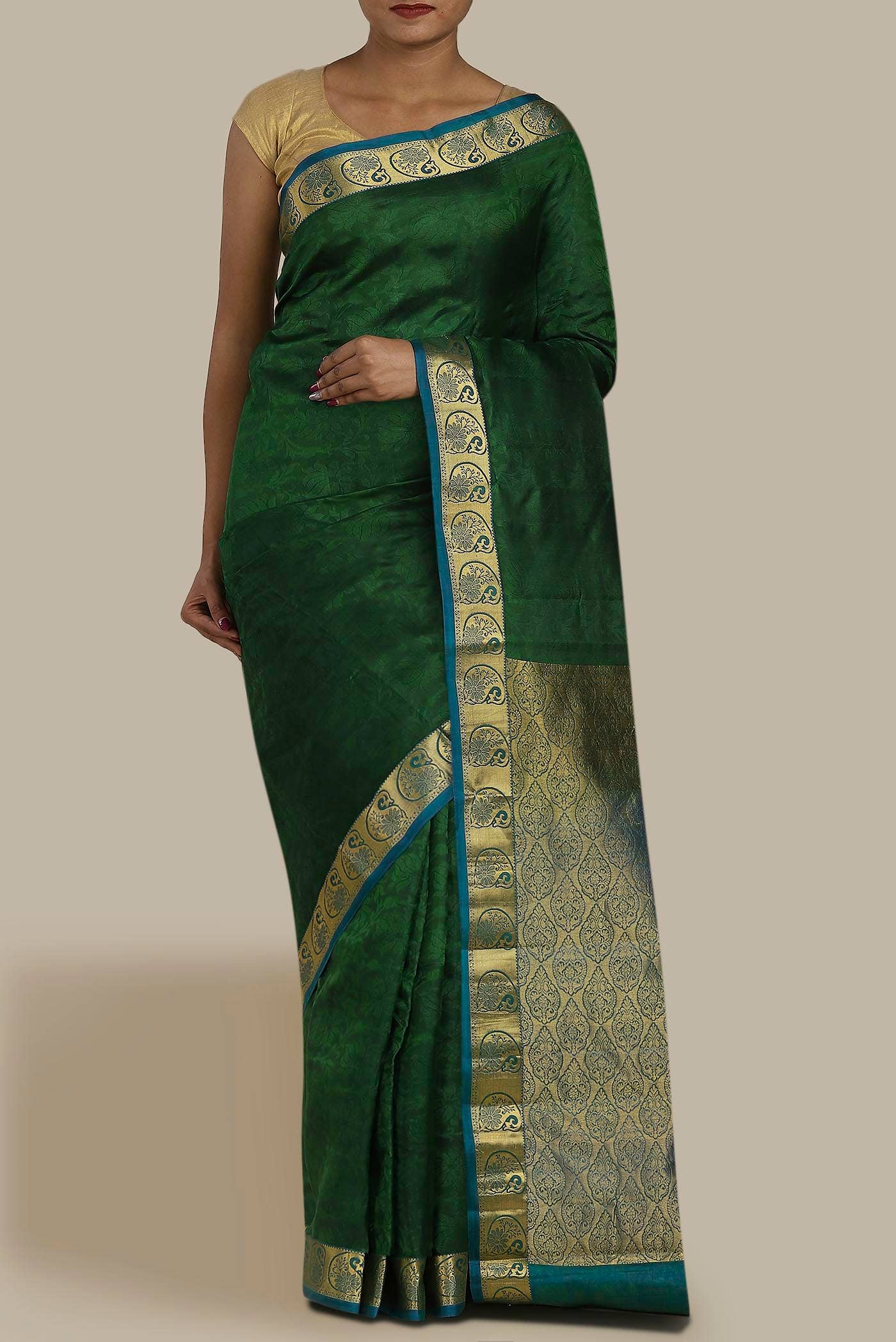 Green Kanchipuram Silk Saree