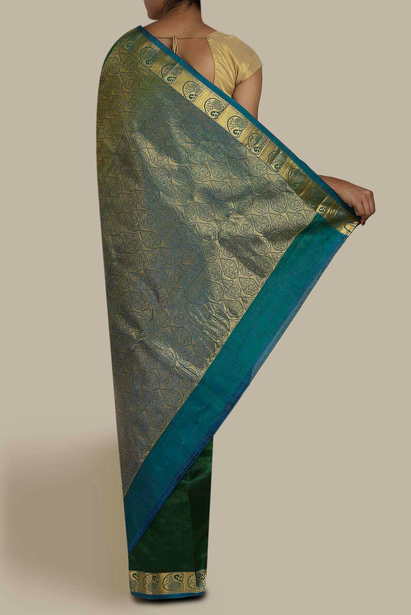 Green Kanchipuram Silk Saree