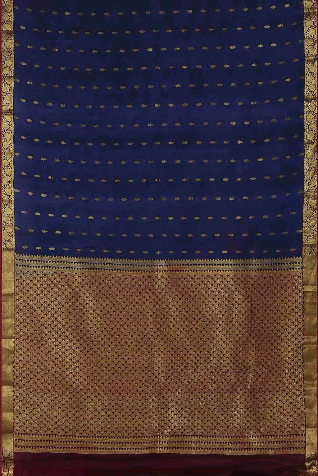 Blue Kanchipuram Silk Saree
