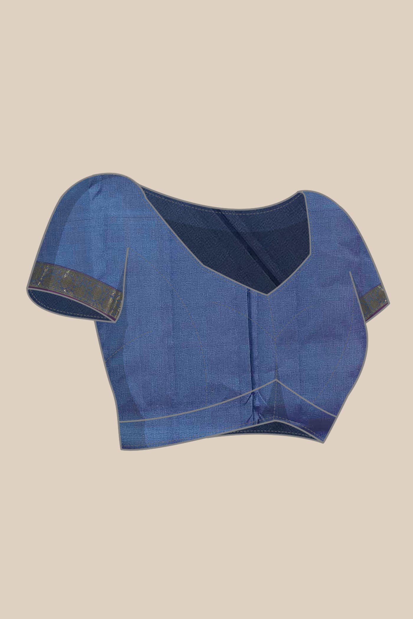 Blue Kanchipuram Silk Saree
