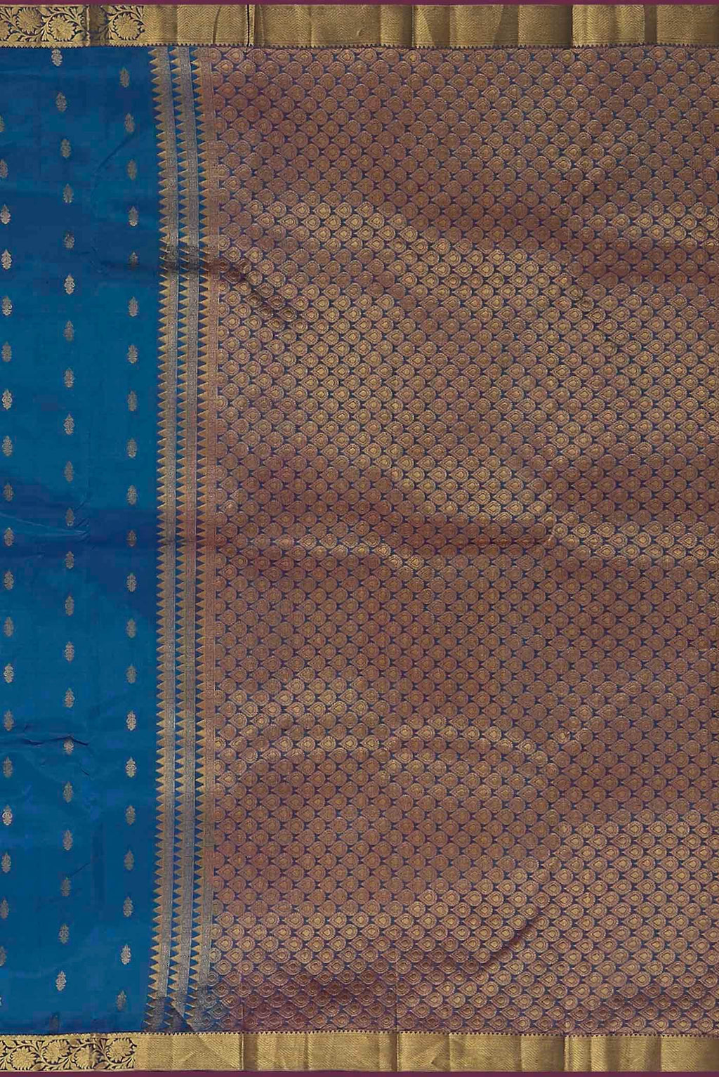 Blue Kanchipuram Silk Saree