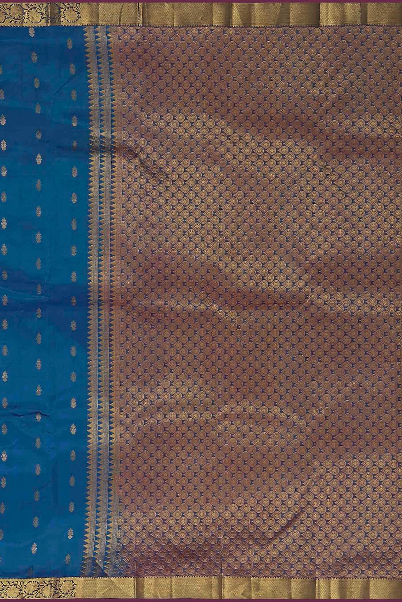 Blue Kanchipuram Silk Saree
