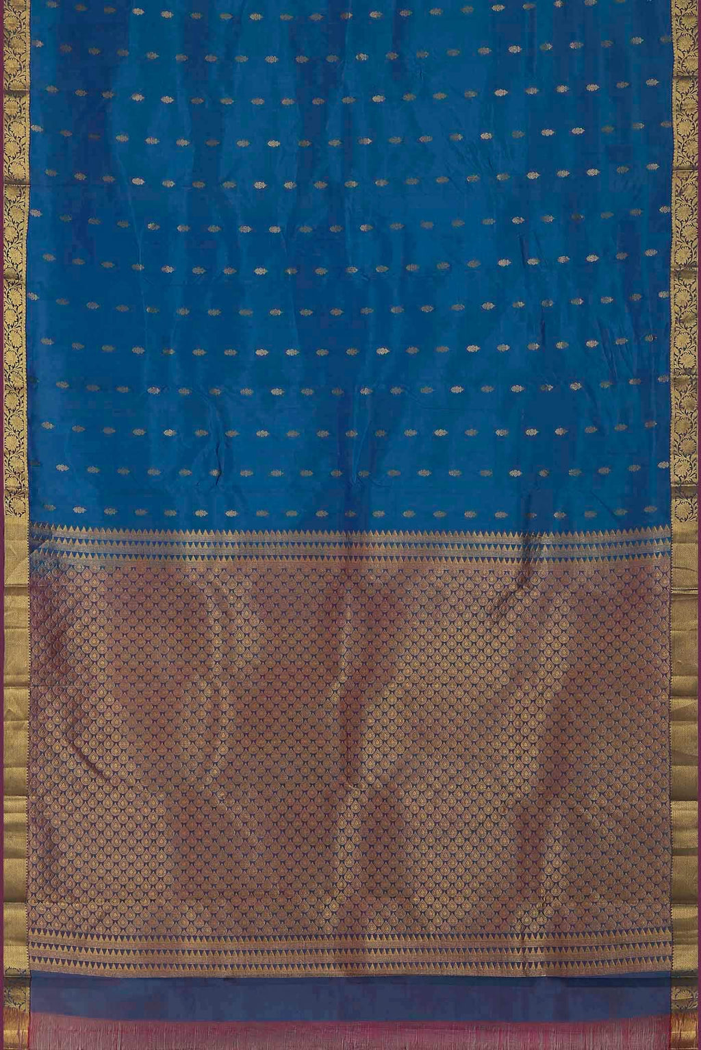 Blue Kanchipuram Silk Saree