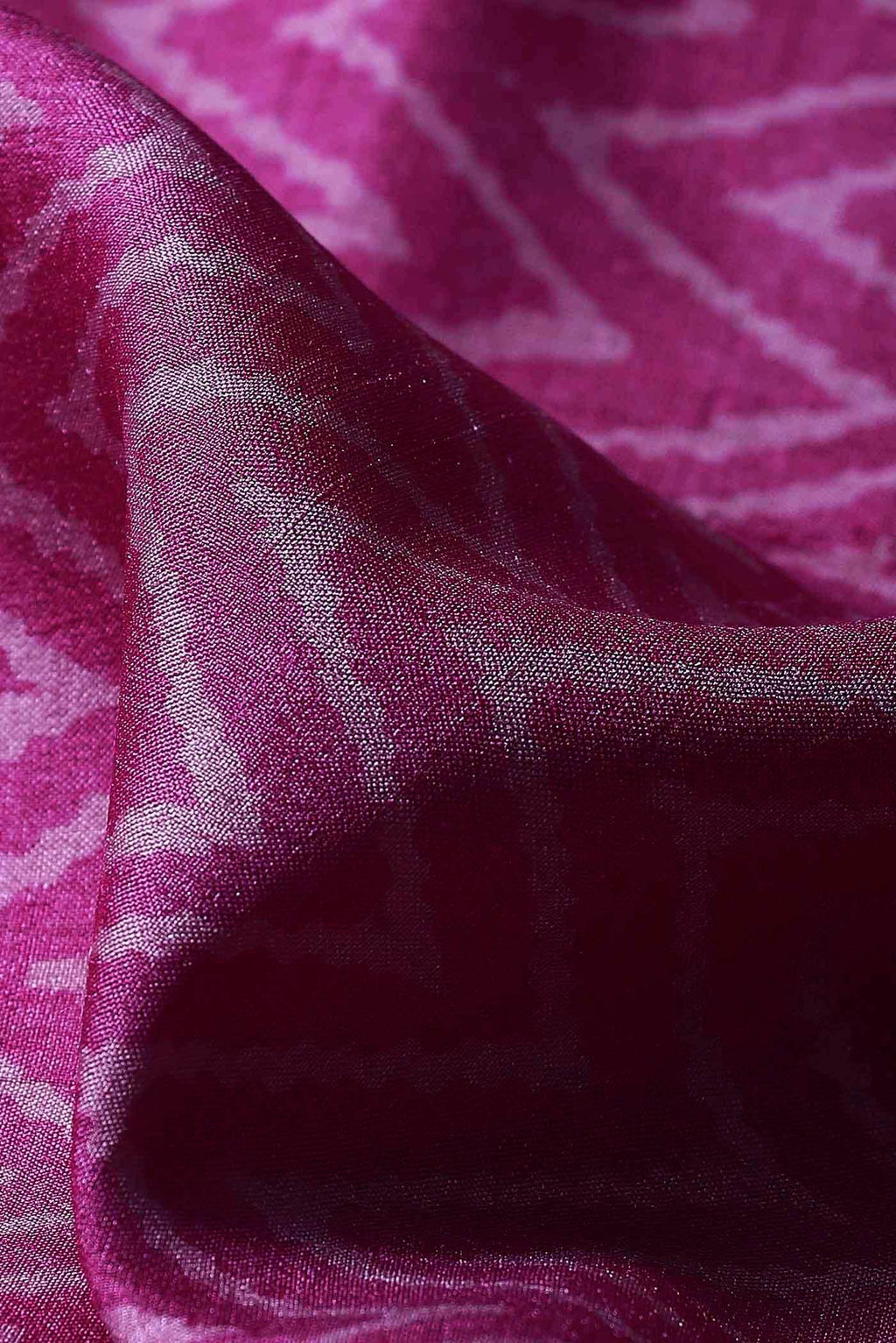 Pink Bhagalpuri Tussar Silk Saree