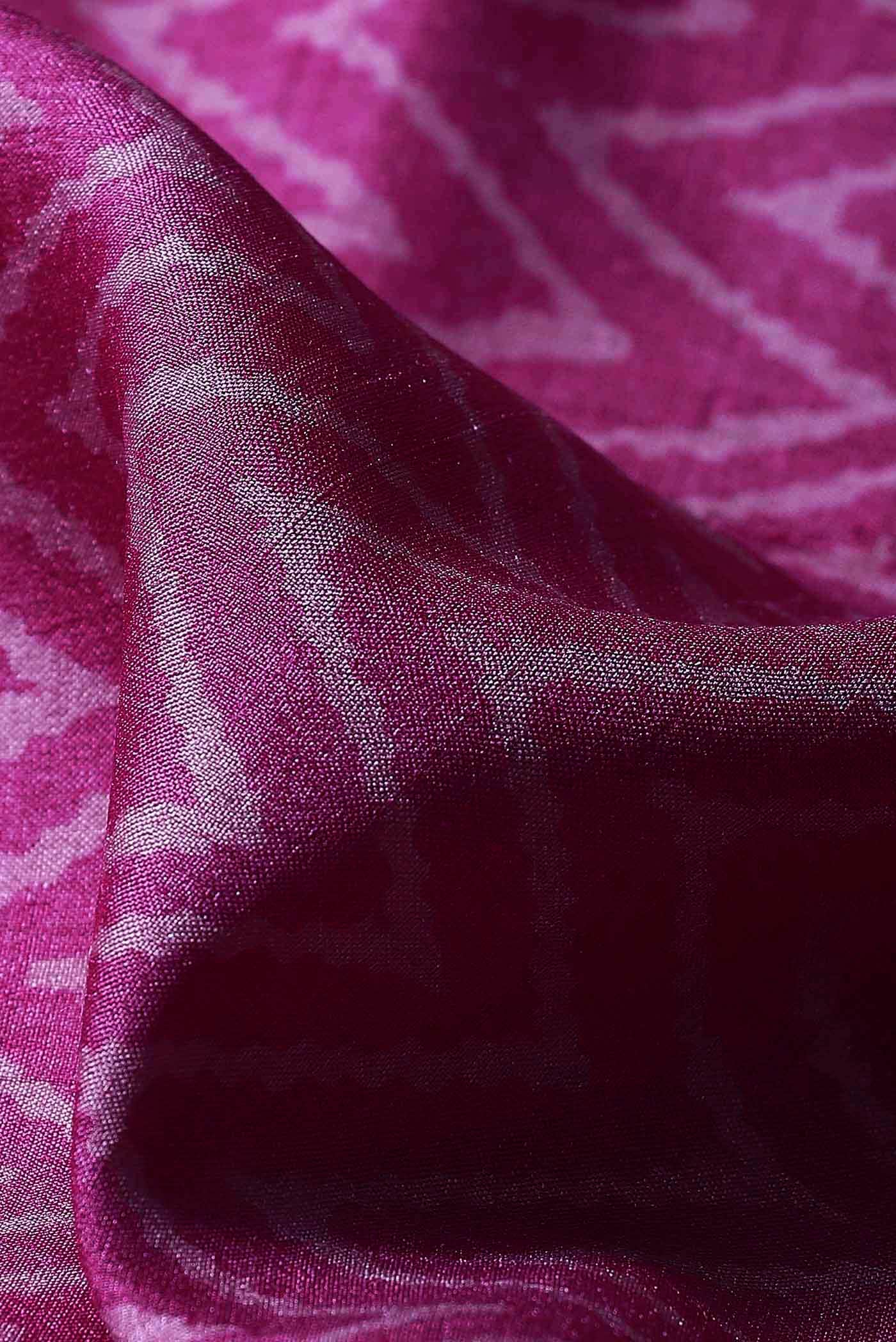 Pink Bhagalpuri Tussar Silk Saree