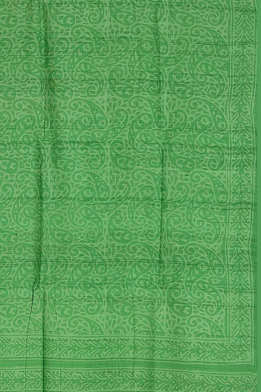Green Bhagalpuri Tussar Silk Saree