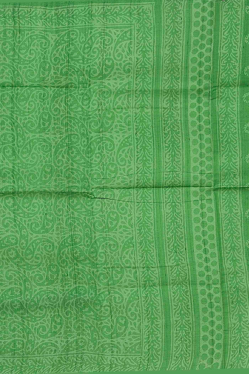 Green Bhagalpuri Tussar Silk Saree