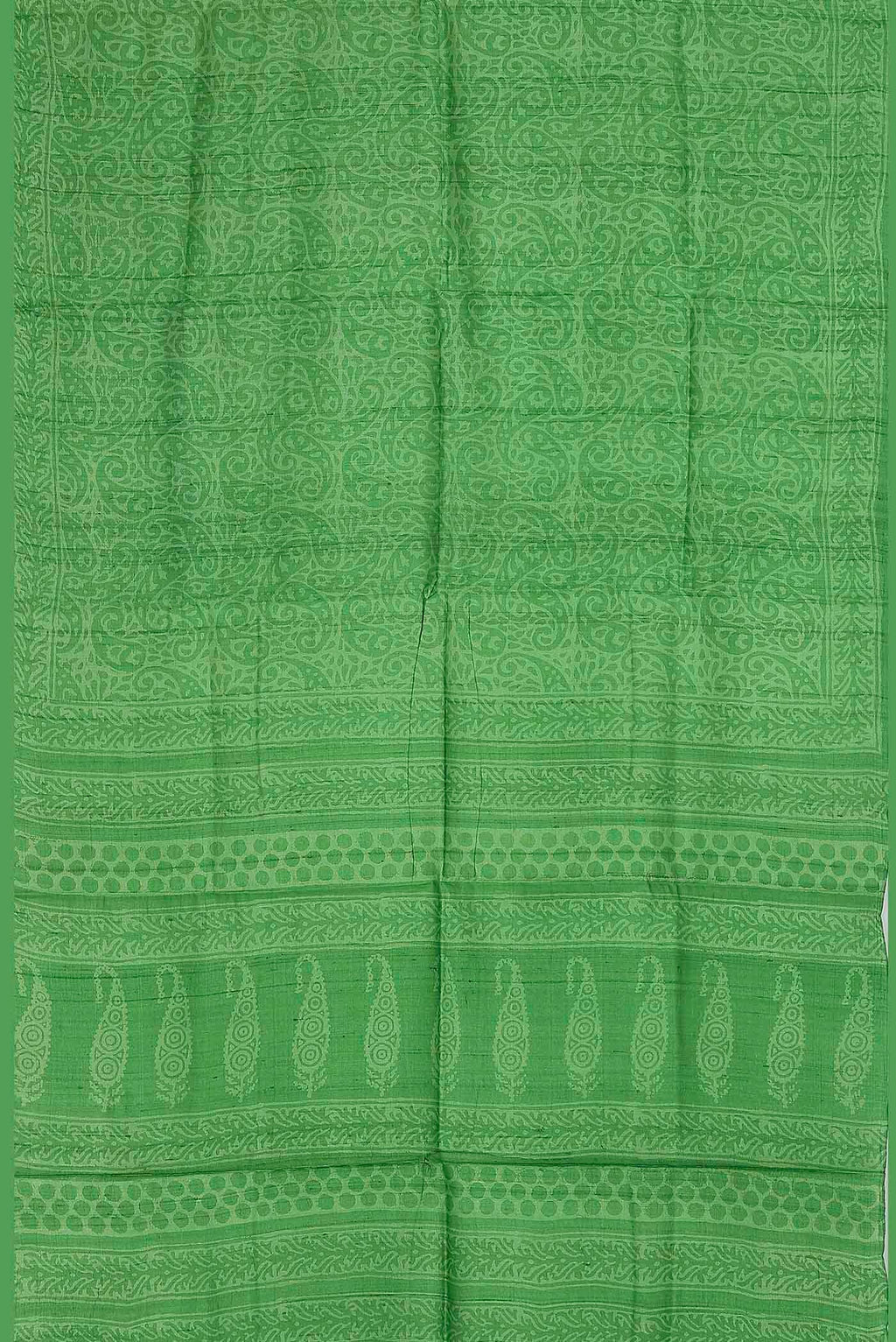 Green Bhagalpuri Tussar Silk Saree