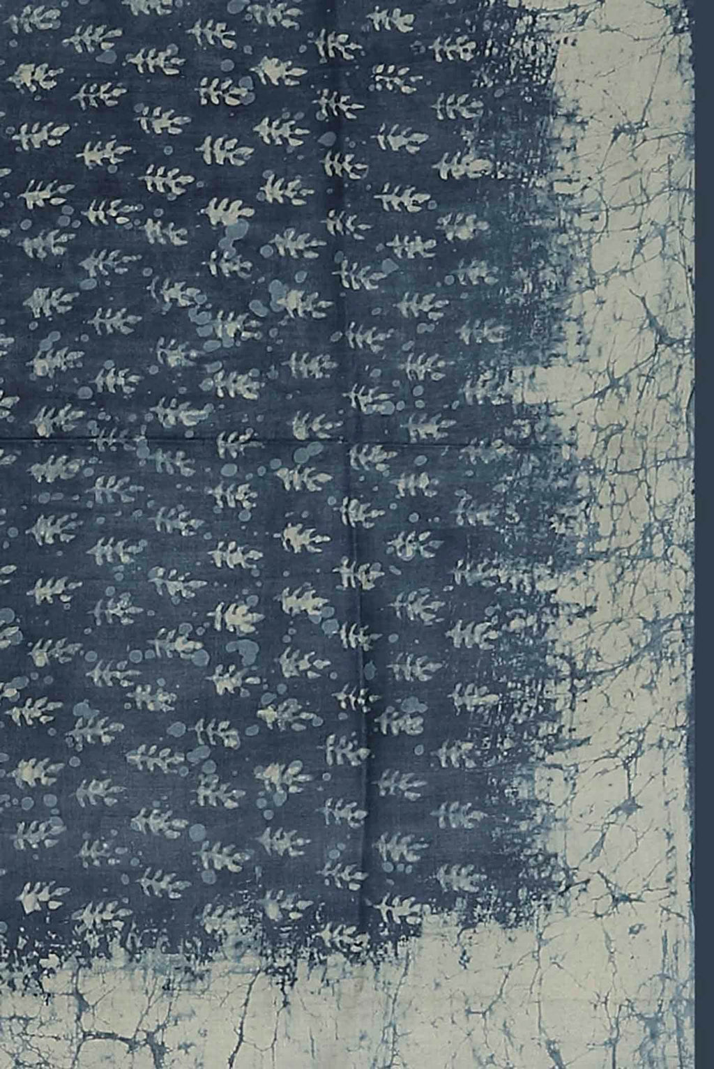 Indigo Bhagalpuri Tussar Silk Saree