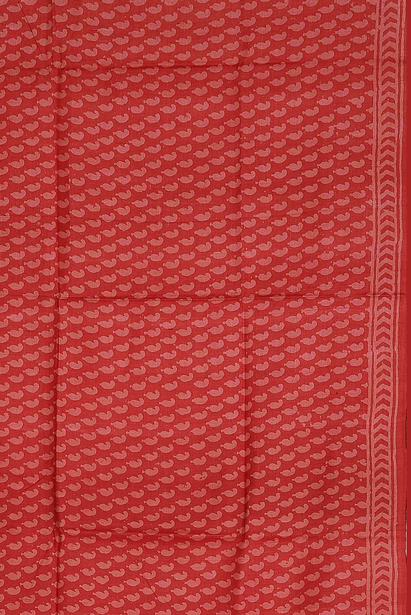 Orange Bhagalpuri Tussar Silk Saree