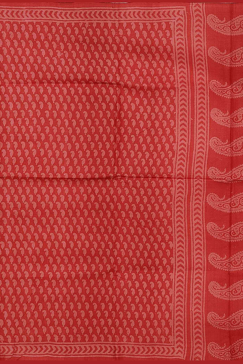 Orange Bhagalpuri Tussar Silk Saree