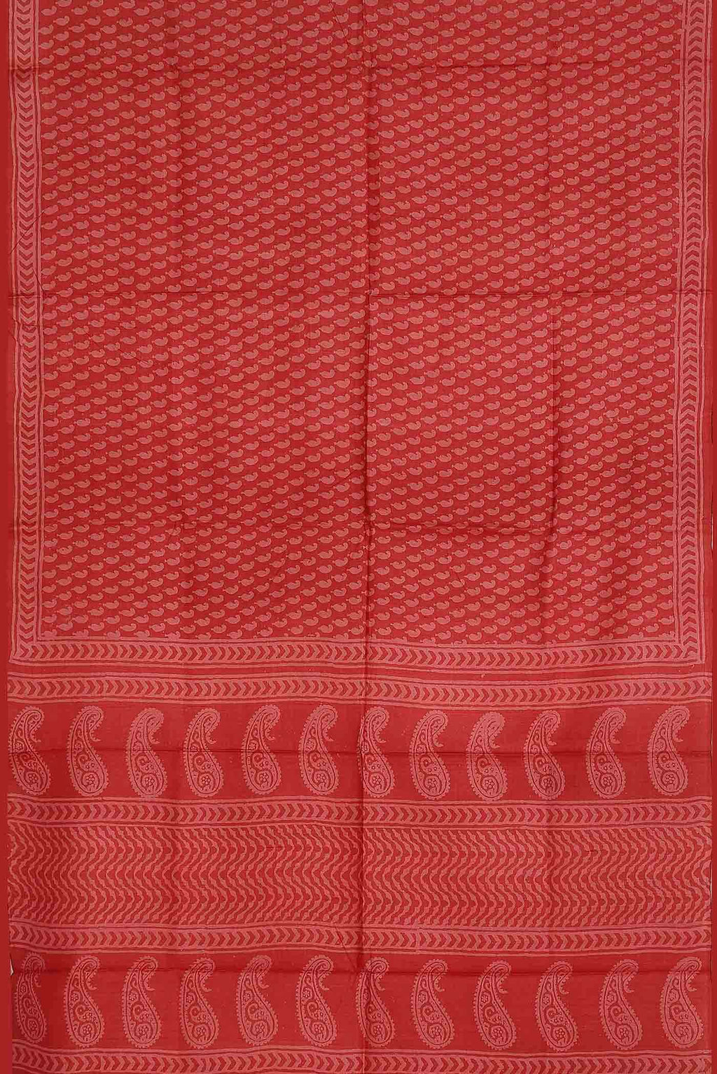 Orange Bhagalpuri Tussar Silk Saree