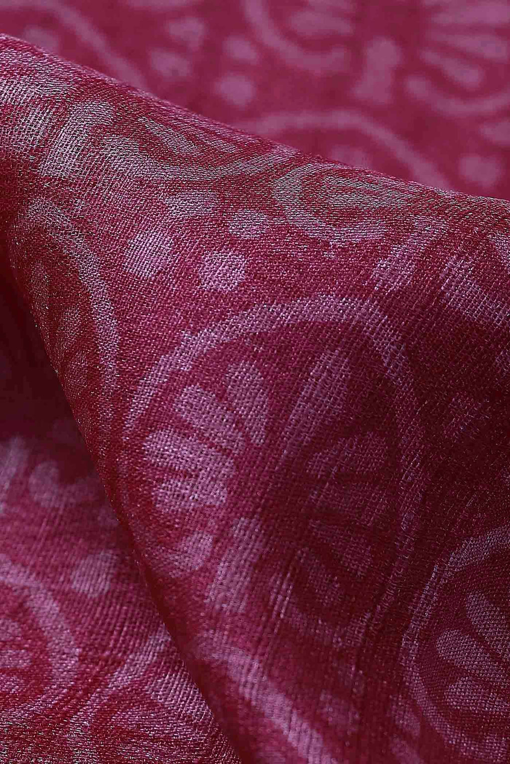 Pink Bhagalpuri Tussar Silk Saree