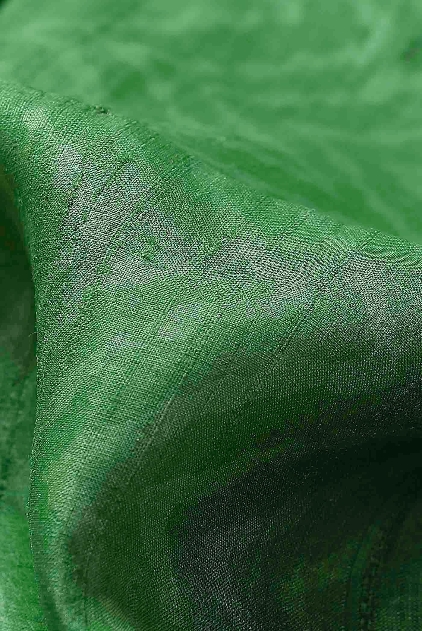 Green Bhagalpuri Tussar Silk Saree
