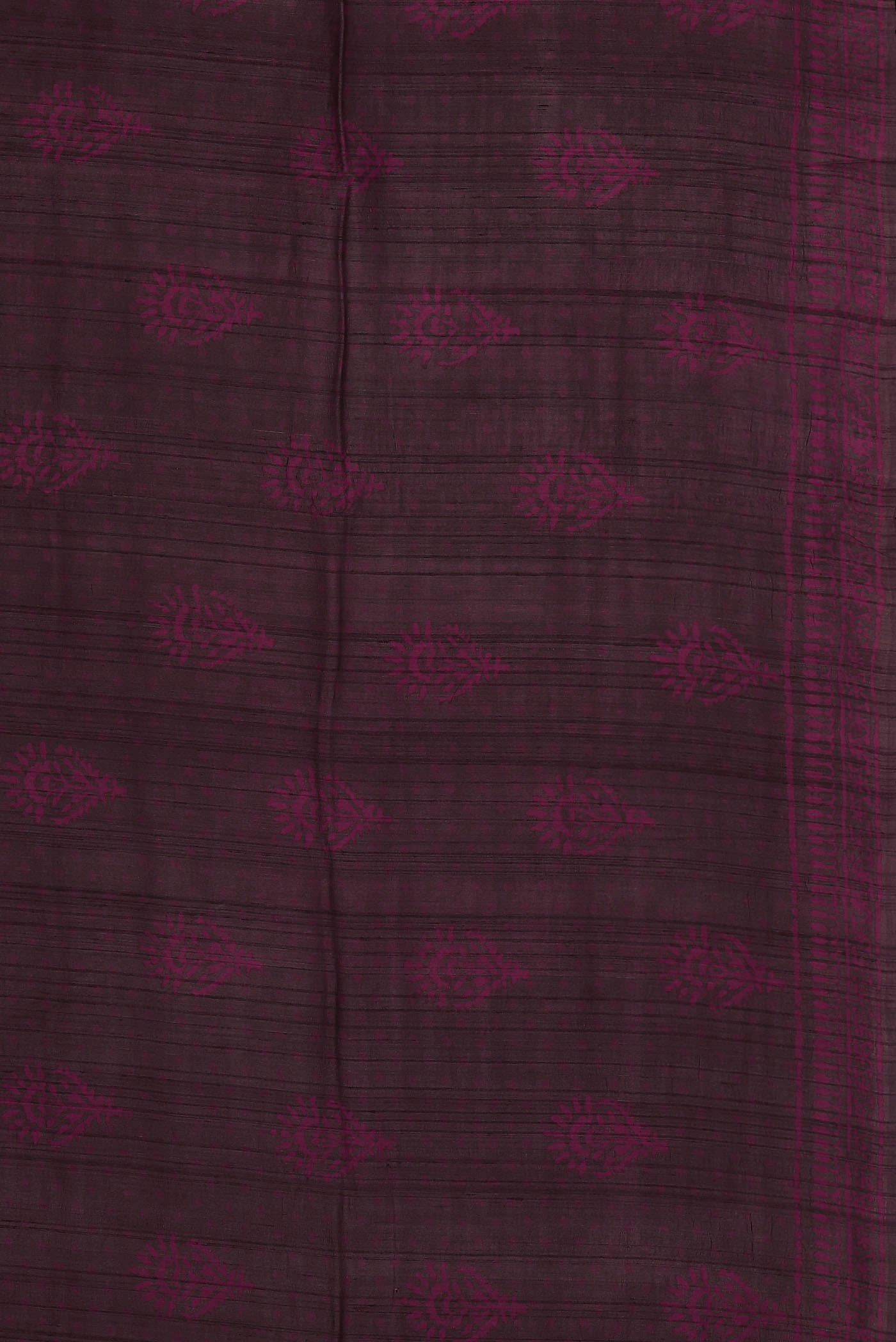 Purple Bhagalpuri Tussar Silk Saree