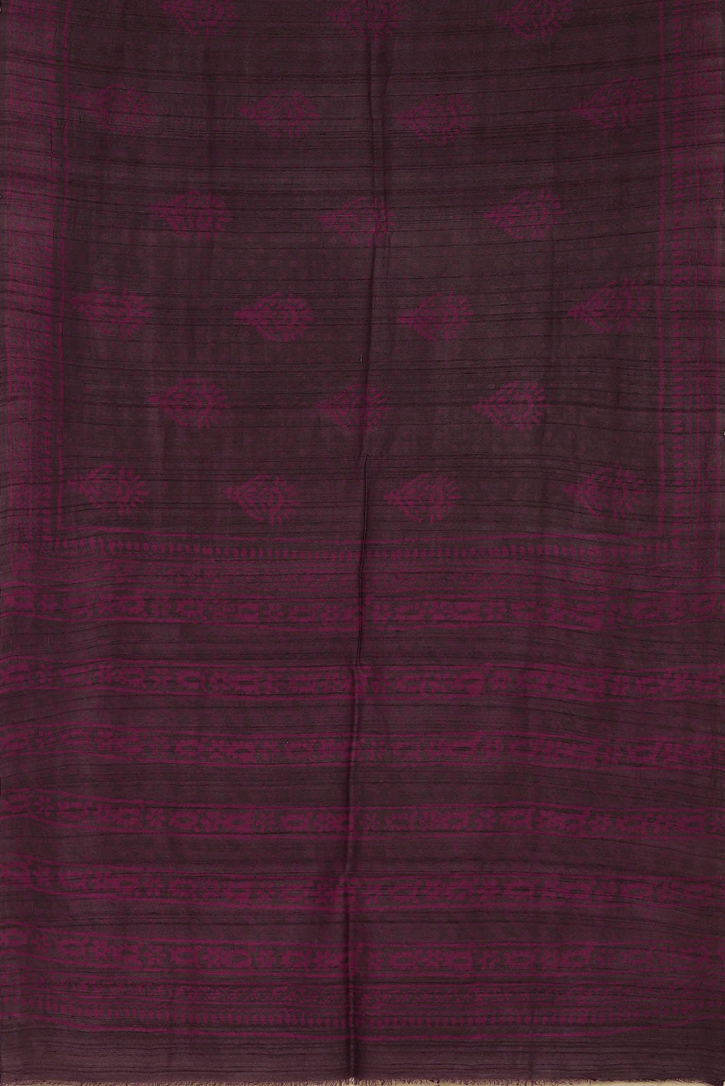 Purple Bhagalpuri Tussar Silk Saree