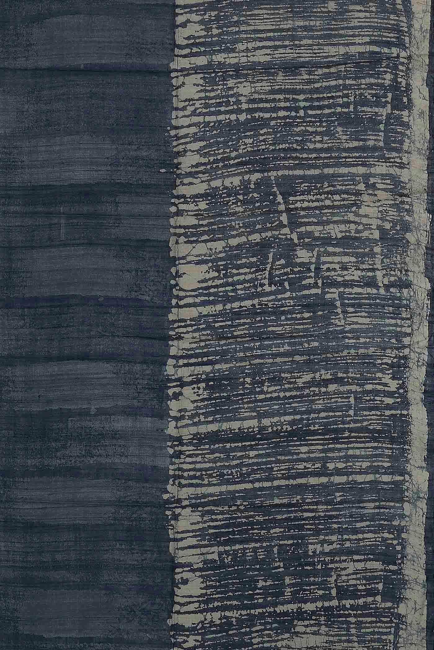 Blue Bhagalpuri Tussar Silk Saree