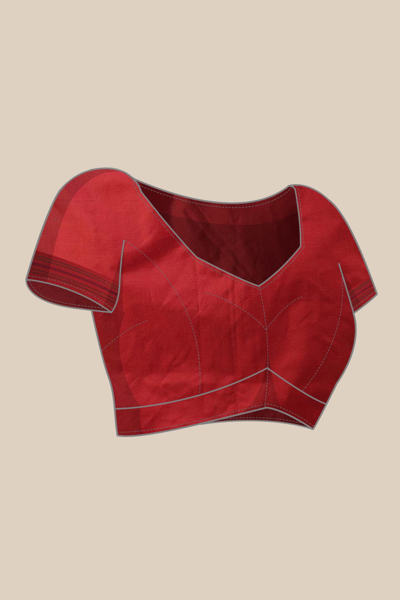Red Orissa Silk Saree