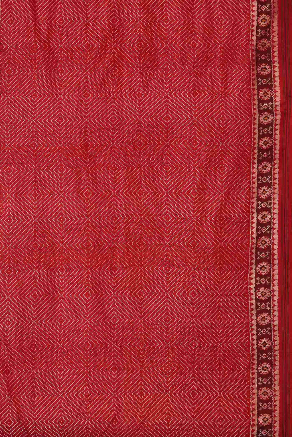Red Orissa Silk Saree