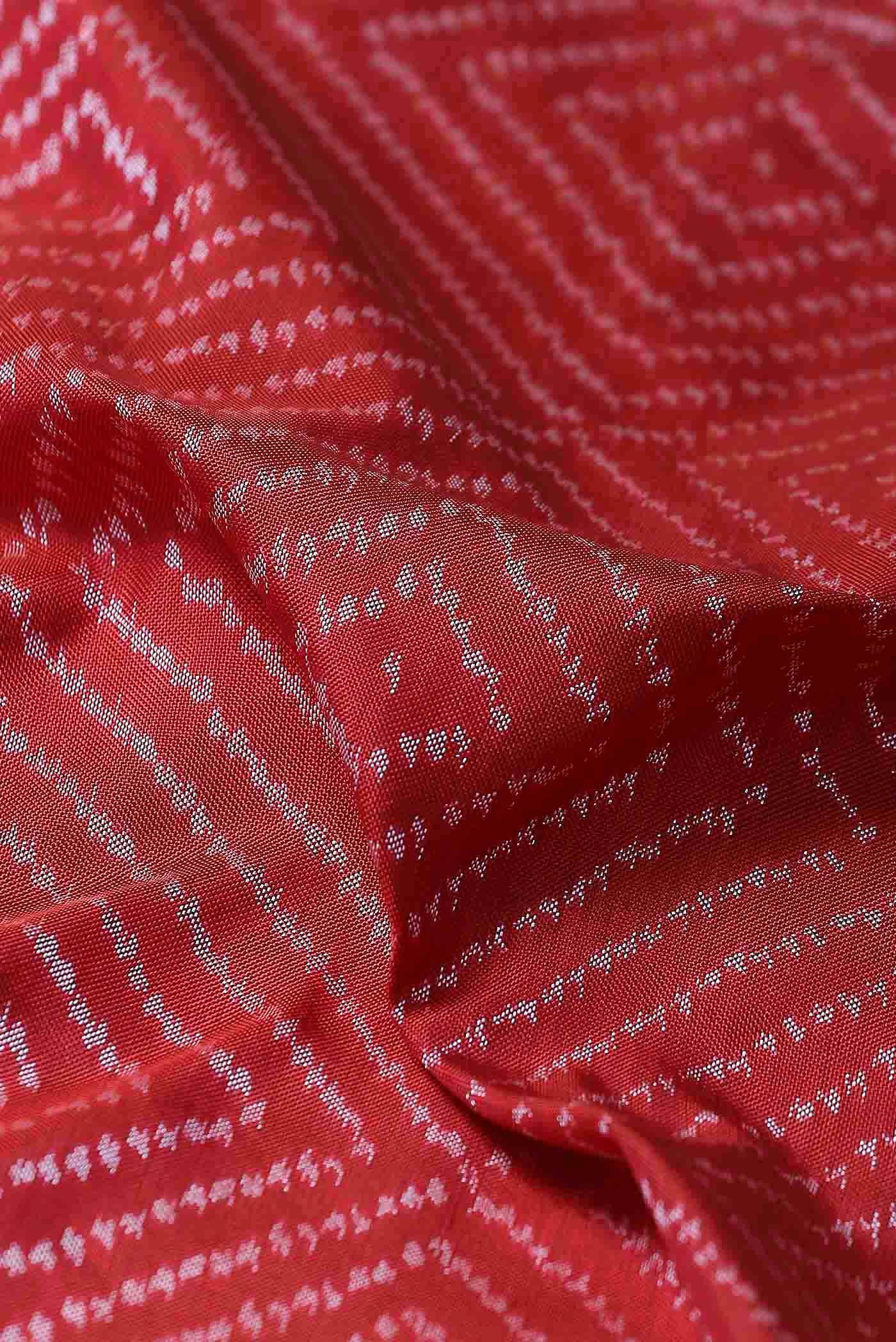 Red Orissa Silk Saree