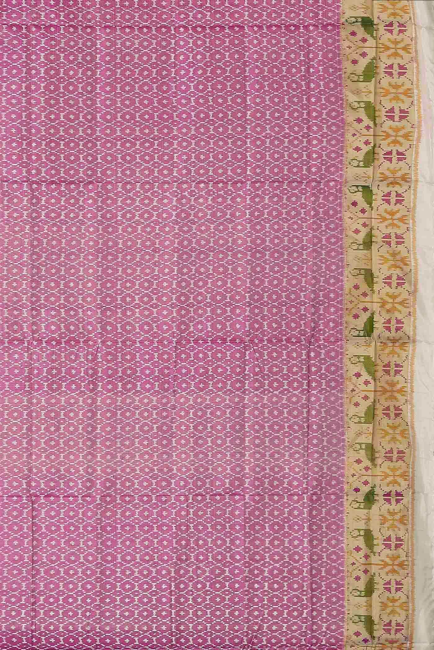 Pink Rajkot Patola Silk Saree