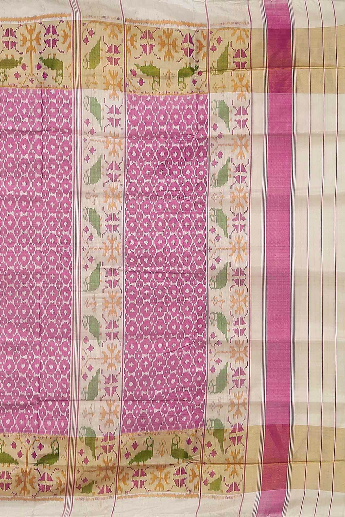 Pink Rajkot Patola Silk Saree