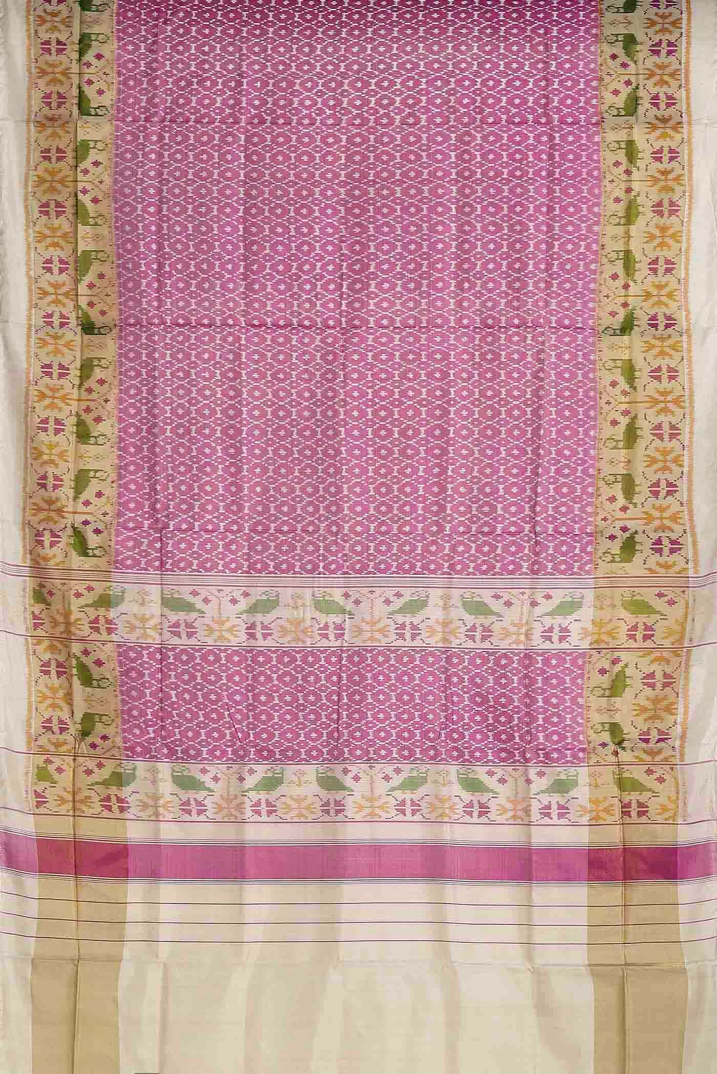 Pink Rajkot Patola Silk Saree